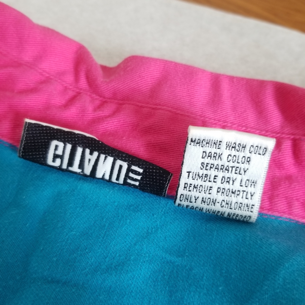 GITANO Color Block Button Down Dress Shirt - Picture 10 of 11